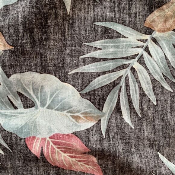 Cooke Street Shirt Short Sleeve Black Tropical Hawaiian Printed Palm Button Up - Picture 7 of 9